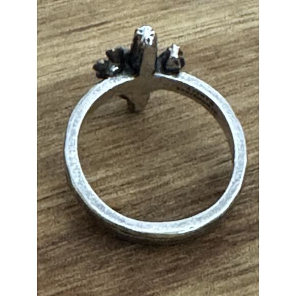 James Avery RETIRED Sterling Silver and Bronze Cactus Blossom Ring Size 5.5 - Picture 4 of 8